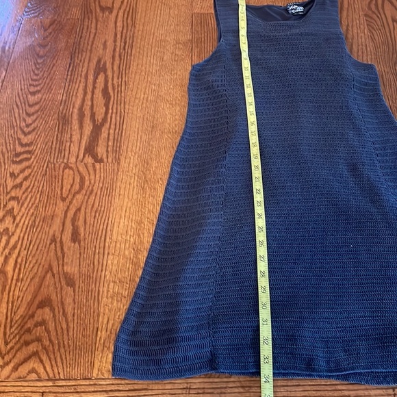 THEORY SAKS FIFTH AVENUE CROCHET COTTON SLEEVELESS DRESS YURI VERSE NAVY size M - Picture 11 of 12